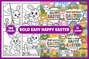 Happy Easter Coloring Pages, a Seasonal Illustration by Design Station (Thumbnail 1 of 4)