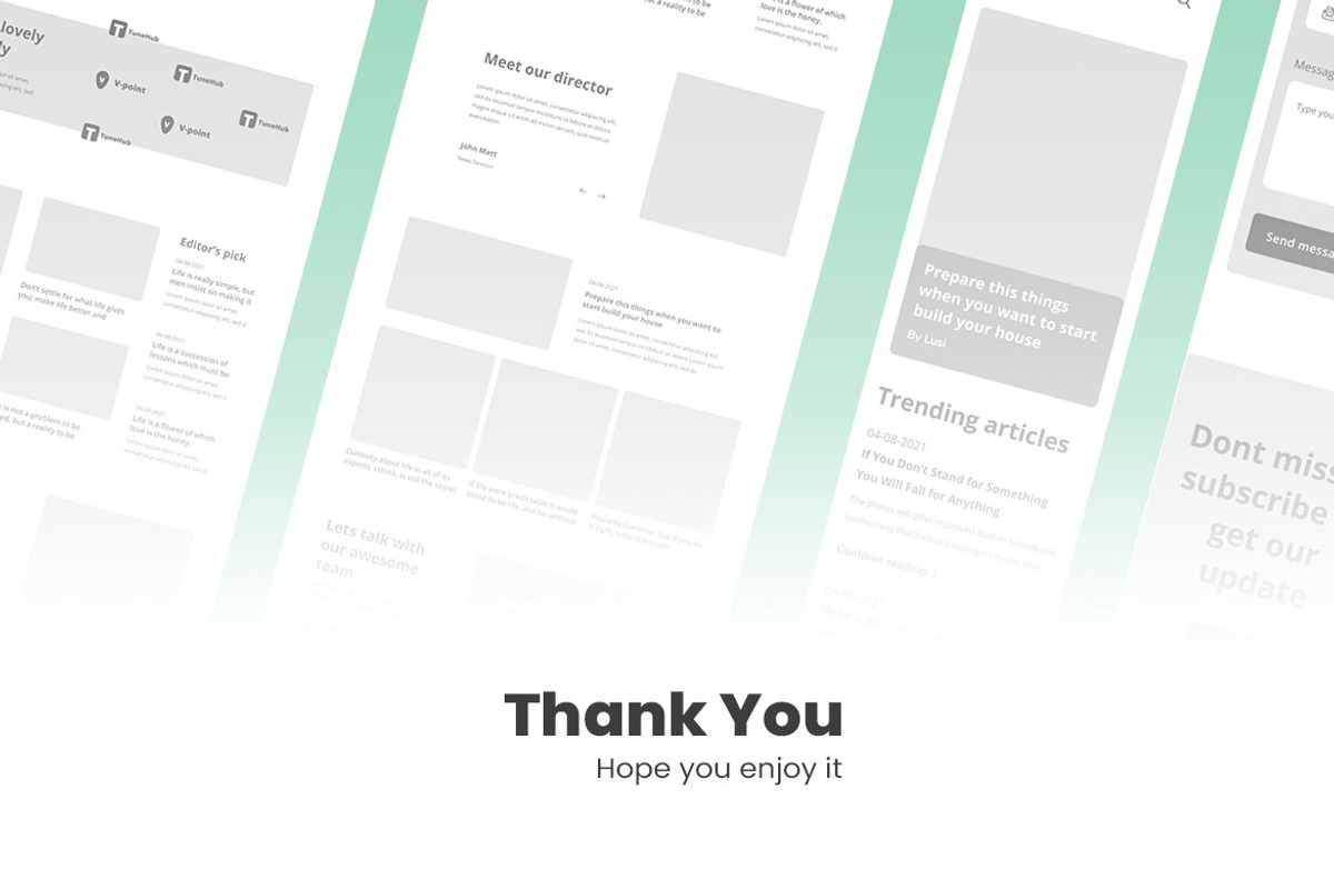 Magazine Blog Wireframe Website, a Wireframe Template by INSPR STD (Photo 6 of 6)
