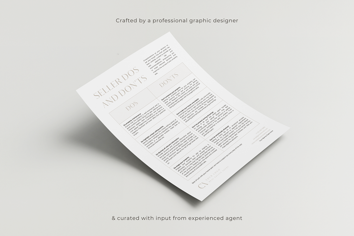Real Estate Seller Do and Don't List, a Design Template by EstateElements (Photo 7 of 7)