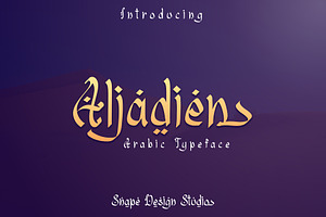 Aljadien - Arabic Typeface, a Font by Snape Design Studio
