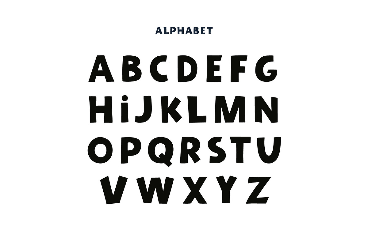 Cute Characters Patterns & Alphabet, an Animal Illustration by mejorana (Photo 4 of 7)