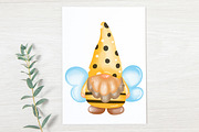 Bee Gnome Watercolor Clipart Bundle, a Person Illustration by Apixsala (Thumbnail 7 of 18)