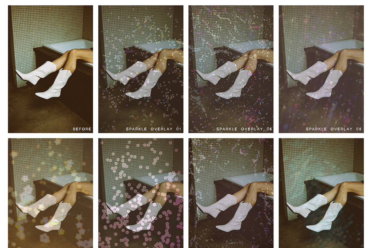 Holographic Confetti Overlays, a Texture Graphic by lerinartstudio (Photo 8 of 16)