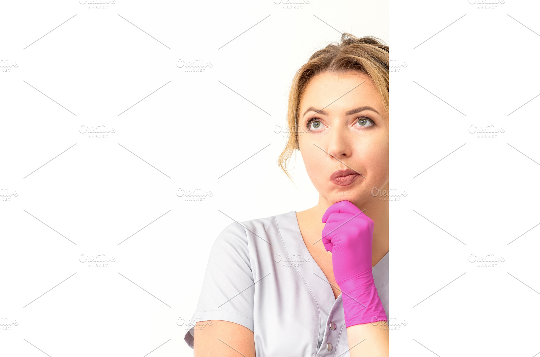 Young caucasian female doctor, a Person Photo by okskukuruza