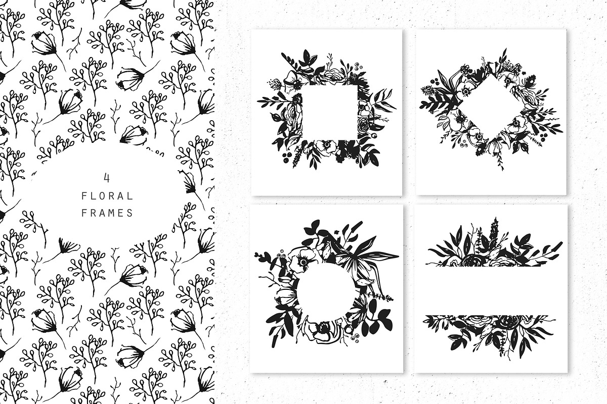 Ink floral collection. Floral ABC, an Illustration by Vera●Suleimanova (Photo 7 of 19)