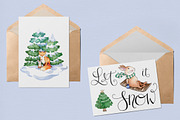 Winter Watercolor Collection, an Animal Illustration by AmberLenaEngle (Thumbnail 6 of 6)