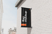 Vertical Building Flag Mockup, a Mockup by Pixie Creative (Thumbnail 4 of 4)