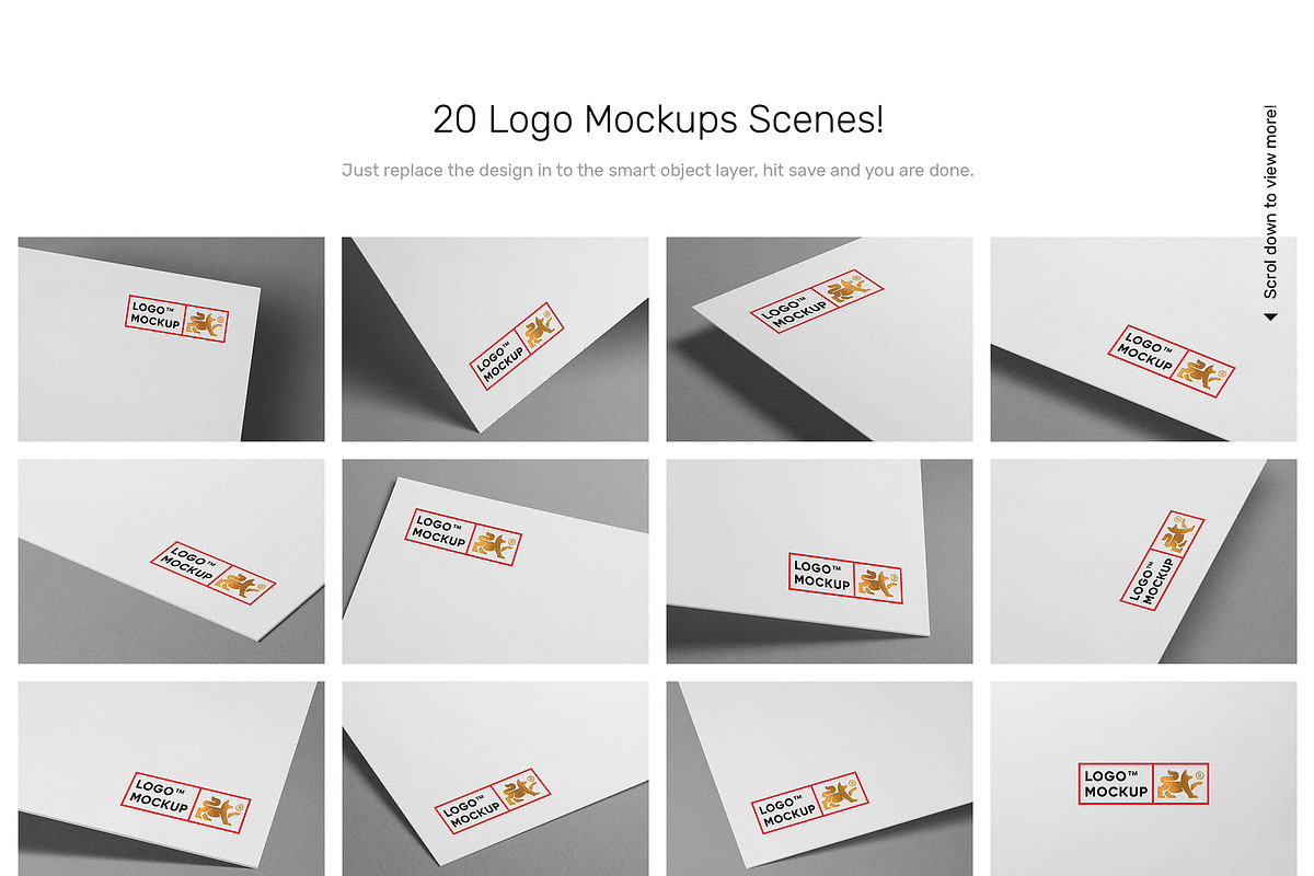 Logo Mockup Bundle - Paper Print, a Product Mockup by Mr.Mockup™ (Photo 6 of 12)