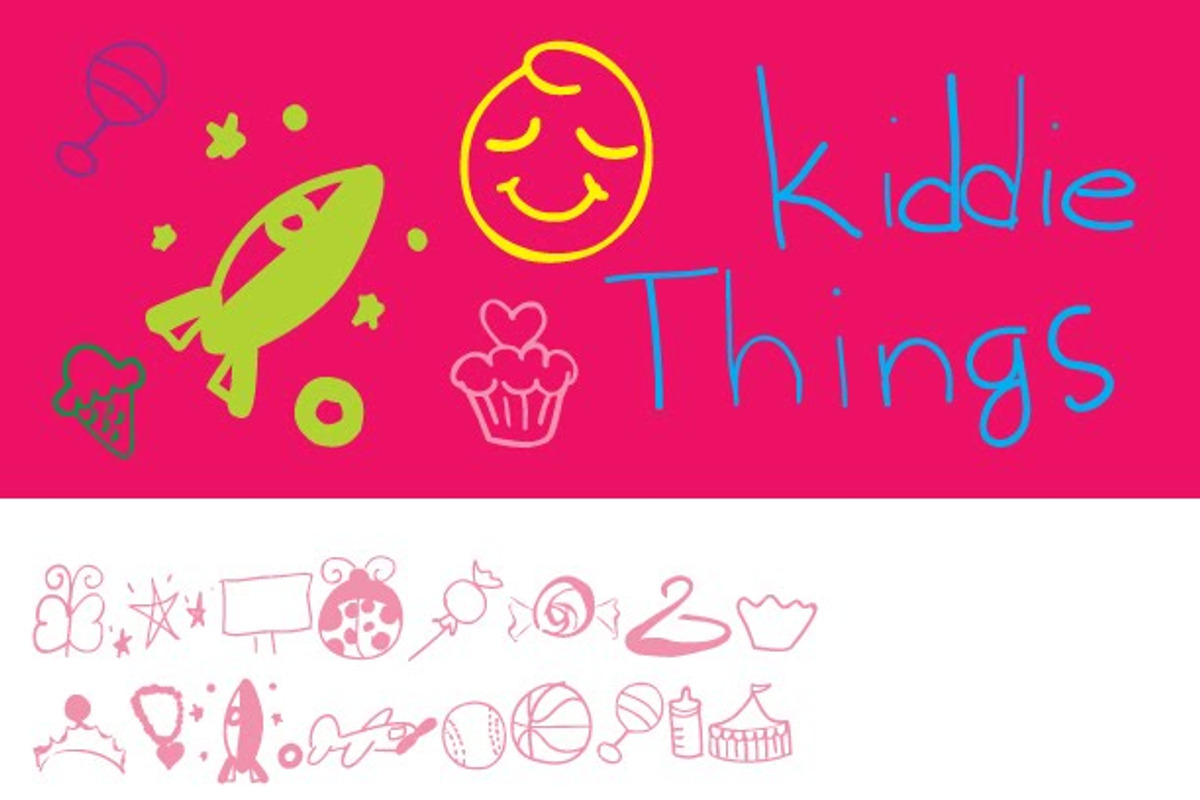 Kiddie Things Dingbats preview 4