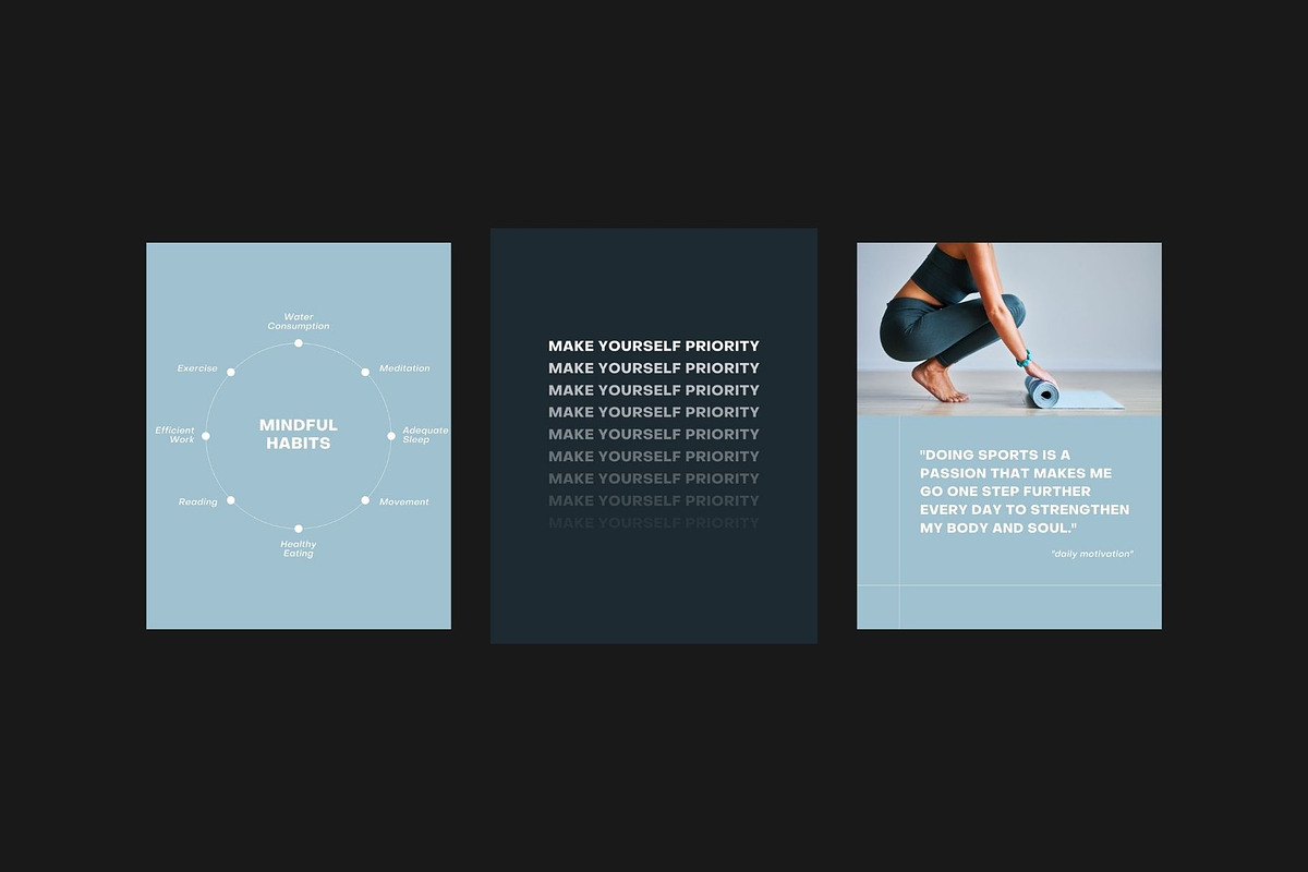LINA / Canva Yoga Templates, a Social Media Template by Mia Branding Studio (Photo 5 of 9)