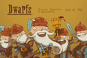 Dwarfs bundle, vector, an Illustration by IvanNikulin (Thumbnail 1 of 2)