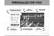 Editable Concert Ticket Template, a Templates & Theme by Templatables (Thumbnail 3 of 7)