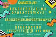 Sunmori Party - Unique Display Font, a Font by Gassstype (Thumbnail 8 of 8)