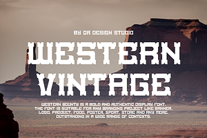 Western Bounty Classic Typeface Font