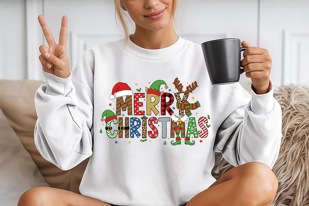 Merry Christmas Sublimation Png, a Seasonal Illustration by YA Design (Photo 2 of 4)