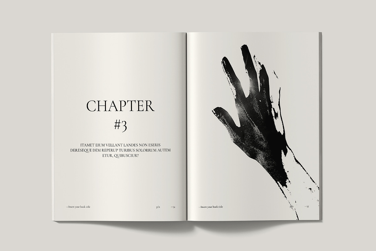 Book Title Layout Design Template, a Brochure Template by ArtisanaAura (Photo 11 of 21)