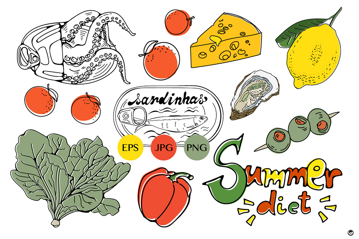 Summer diet, a Food Illustration by Olillia (Photo 3 of 5)