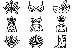 Explore vibrant line icons, an Illustration by ZinetroN