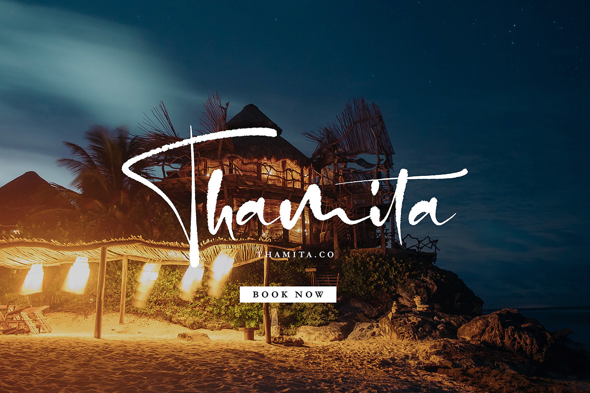 Dontha Tethaki, a Script Font by pineungtype (Photo 10 of 13)