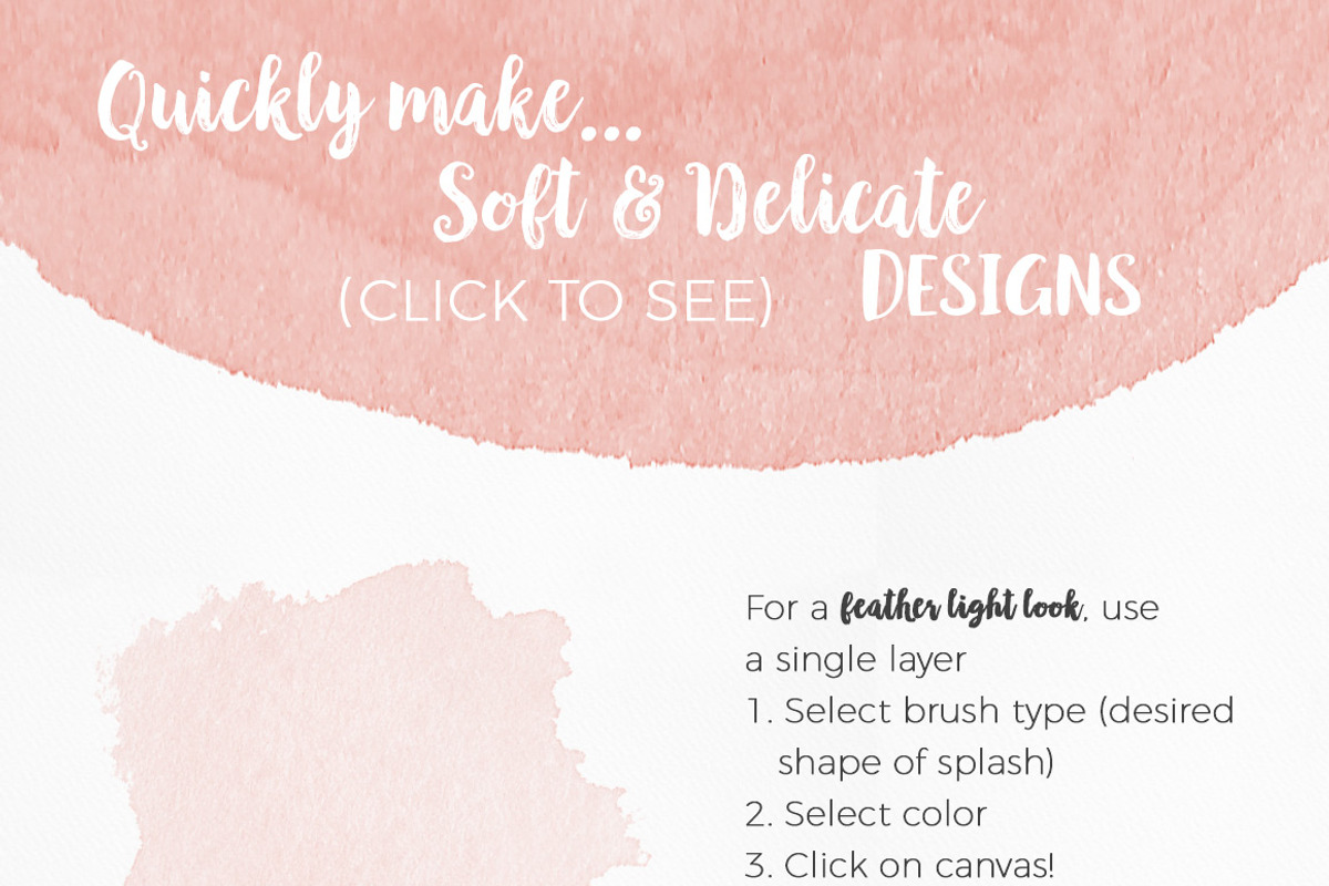 Soft & Delicate Watercolor Brushes preview 6