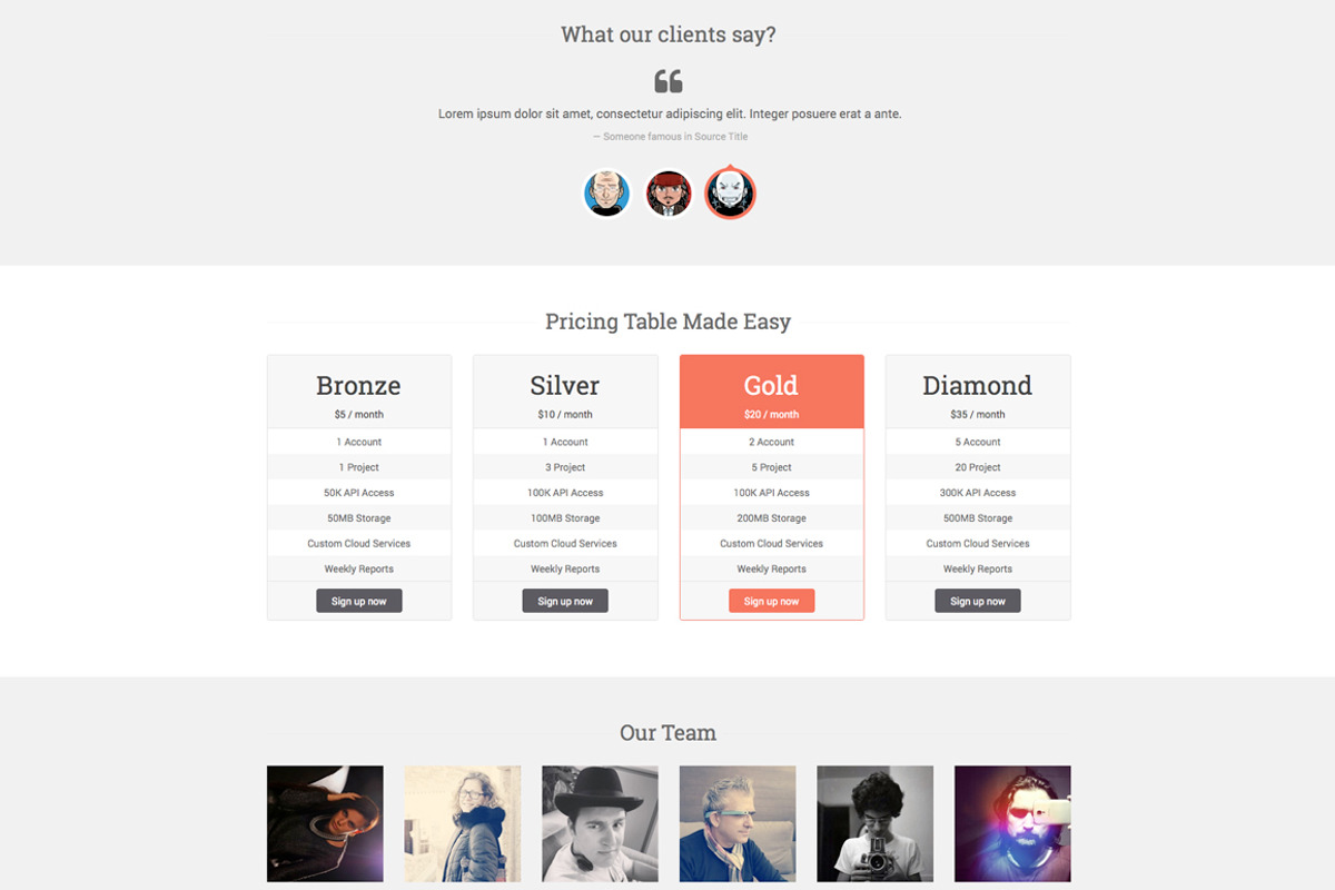 Start - Responsive One Page Template, a Landing Page Template by YoArts (Photo 3 of 5)