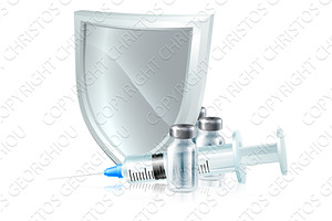 Vaccine Immunisation Syringe Medical, an Illustration by Christos Georghiou