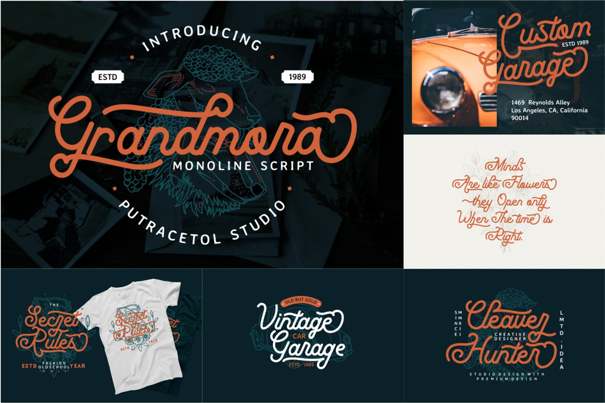 Best Vintage Font Bundles, a Script Font by PutraCetol Studio (Photo 9 of 18)