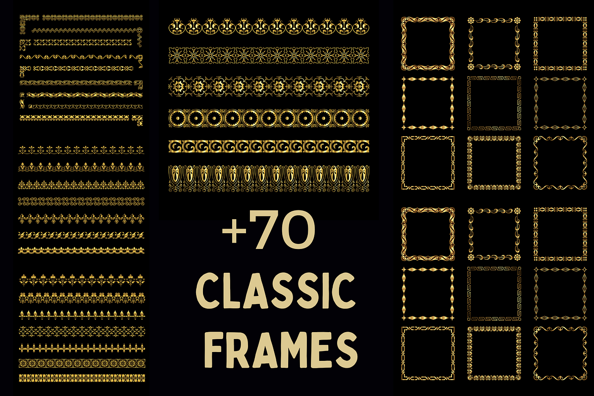 +200 Mega Bundle frames and borders, a Decorative Illustration by Dreamanart (Photo 1 of 5)