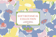 Soft botanical collection Set 2, a Pattern Graphic by FER by Ekaterina Kazakova (Thumbnail 1 of 11)