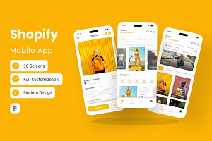 Bag Merce - Shopify Mobile App, an App Template by trabaskriya