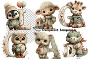 Whimsical Baby Alphabet Clipart, an Illustration by one-touch (Thumbnail 8 of 10)