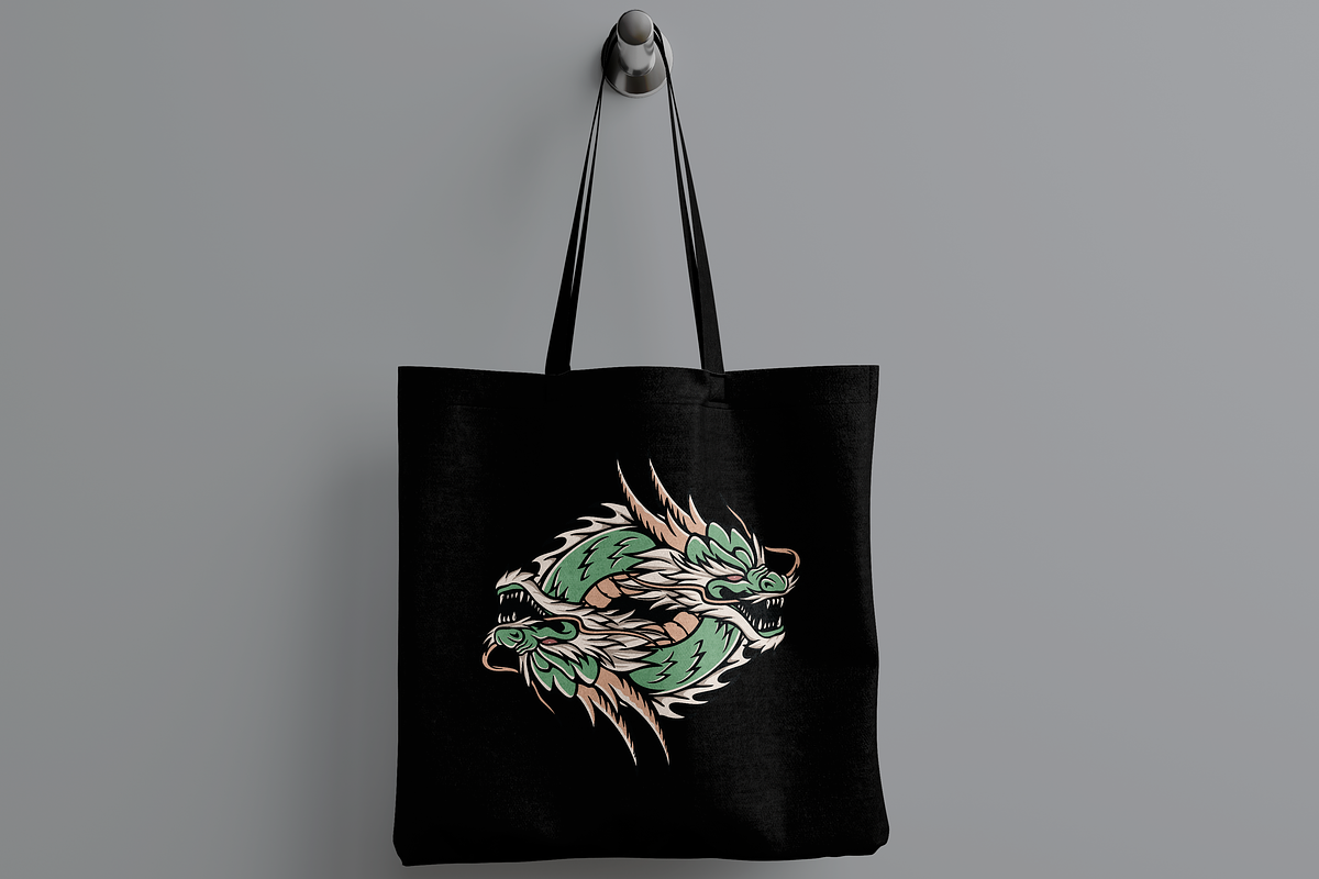 Dual Dragon Heads, an Object Illustration by nomlimo.com (Photo 2 of 3)