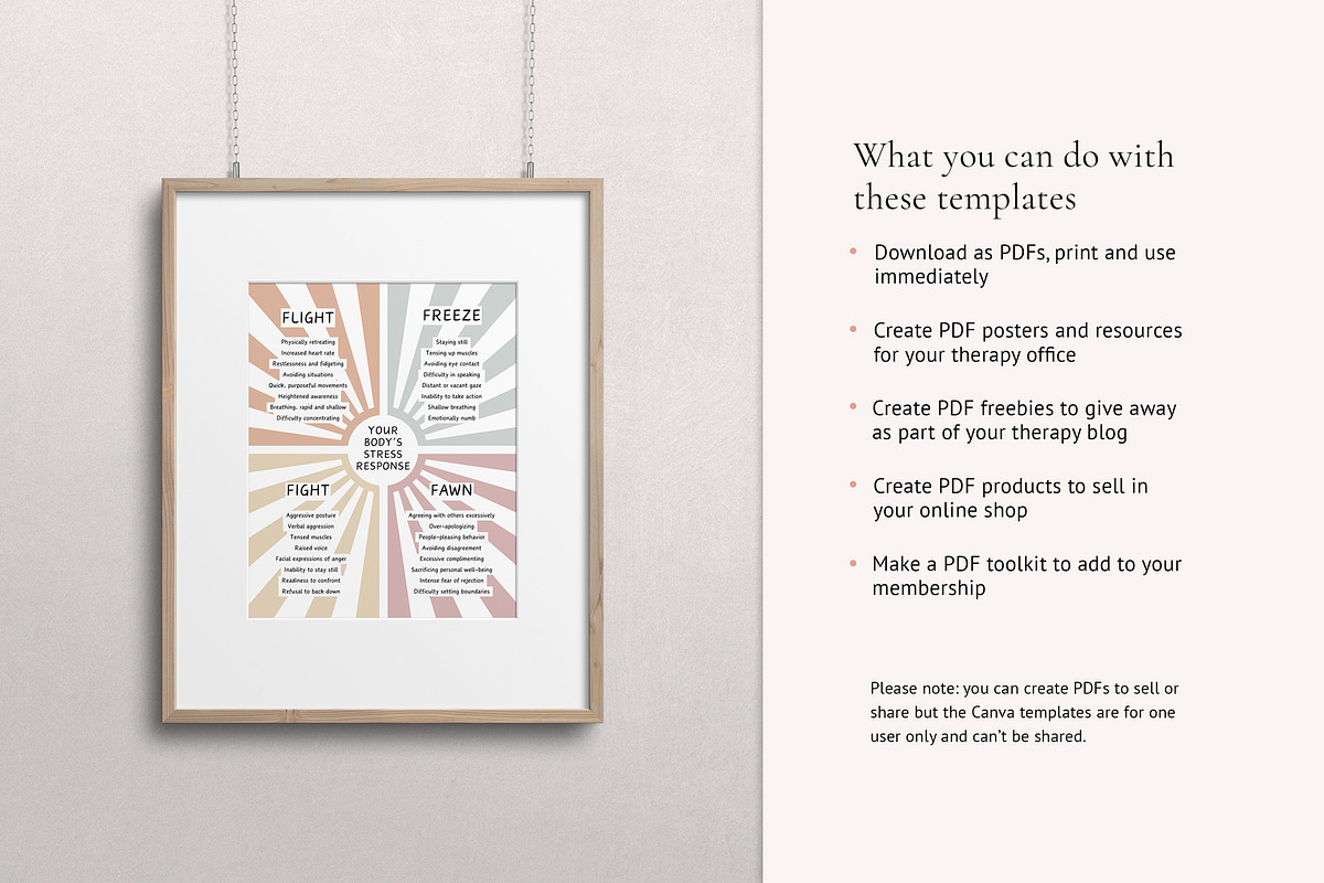 Stress Response Canva Template eBook, a Design Template by Miri Campbell (Photo 4 of 9)