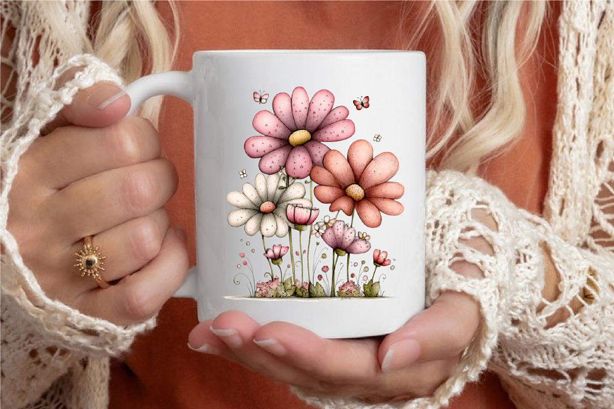 Spring Flowers Sublimation Clipart, an Illustration by designcity5 (Photo 5 of 5)