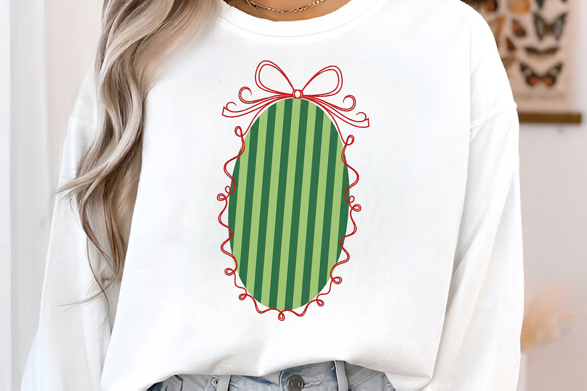 Coquette Christmas Frame Border PNG, an Illustration by SinaCreation (Photo 5 of 7)