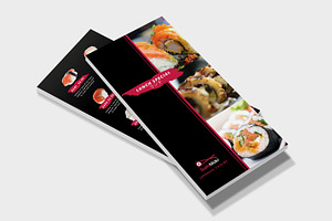 Sushi Restaurant DL Card Template