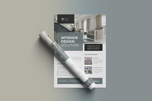 Real Estate Interior Design Flyer, a Flyer Template by VectStock