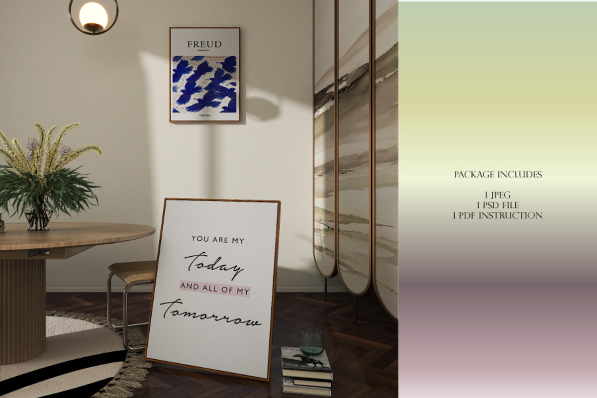 Frame mockup for printable wall art, a Print Template by DSTUDIO888 (Photo 4 of 4)