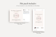 Infographic instagram templates, a Social Media Template by LiliesandBerries (Thumbnail 9 of 17)