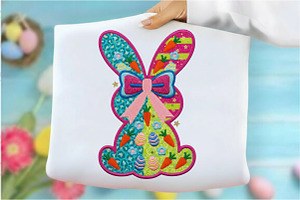 Easter Bunny Faux Yarn Png,Happy, an Illustration by Designking