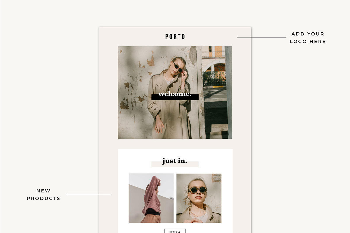 Porto Flodesk Template, an Email Template by The Blog Stop (Photo 2 of 2)