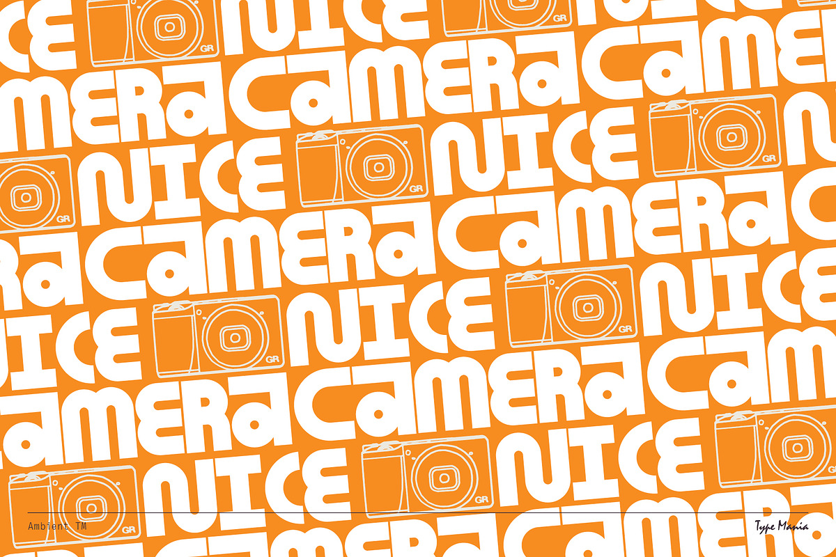 Ambient TM – Experimental Geometry, a Sans Serif Font by Type Mania (Photo 8 of 11)