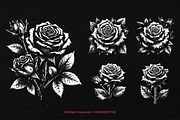 10 Bundle Dark Art Rose Flower, an Illustration by Morspective (Thumbnail 3 of 7)