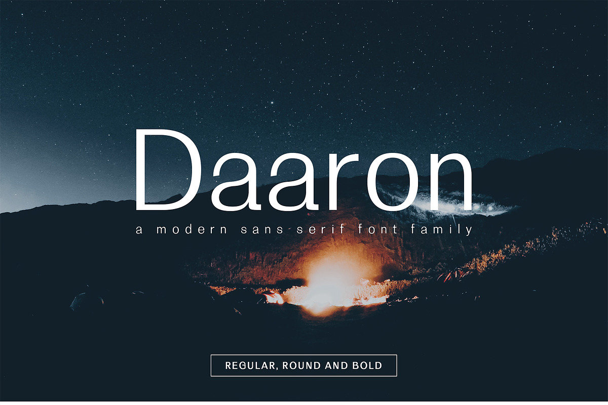 Daaron Sans Serif Font Family