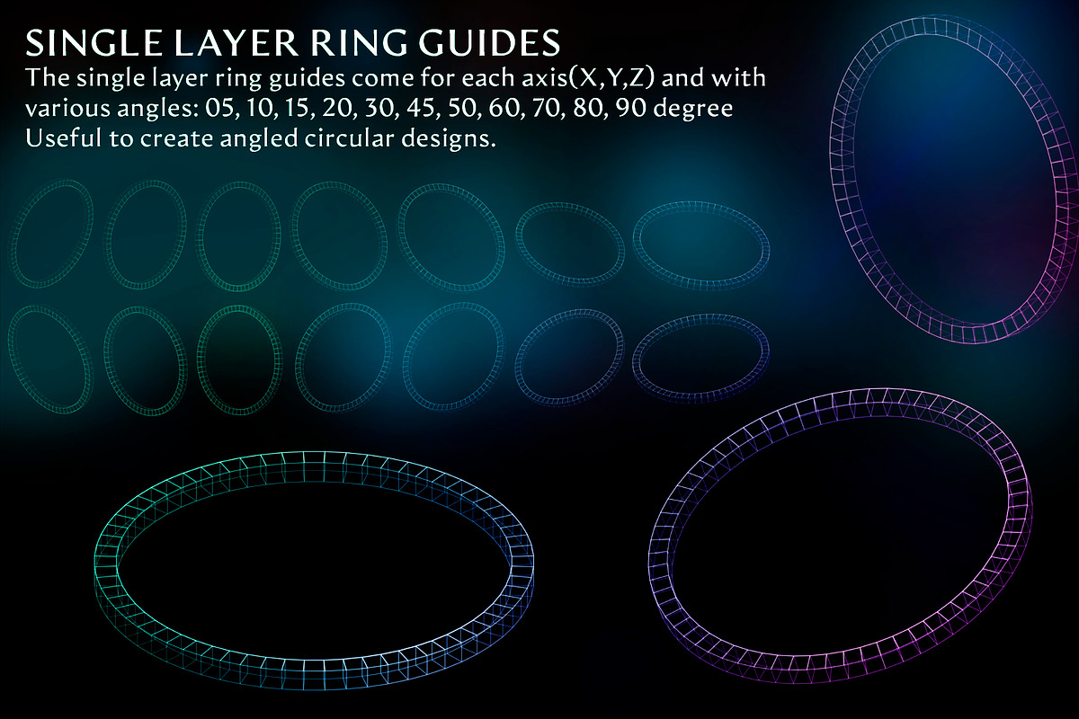 160 Isometric Guides (PNG, Brushes), a Brush Add-On by xresch (Photo 12 of 14)