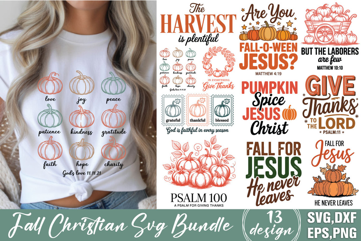 Fall Christian SVG svg Bundle, an Object Graphic by DollarSmart