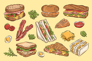 Sandwich Illustrations