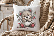 Whimsical Easter Teddy Bear Clipart, an Illustration by OK Design (Thumbnail 6 of 6)