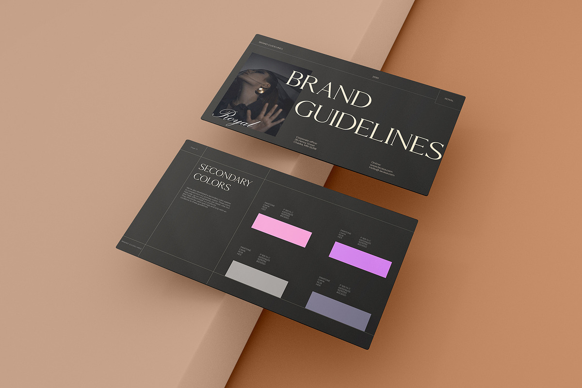 Royal | Brand Guidelines Template, a Presentation Template by CreativeSoup.io (Photo 2 of 11)