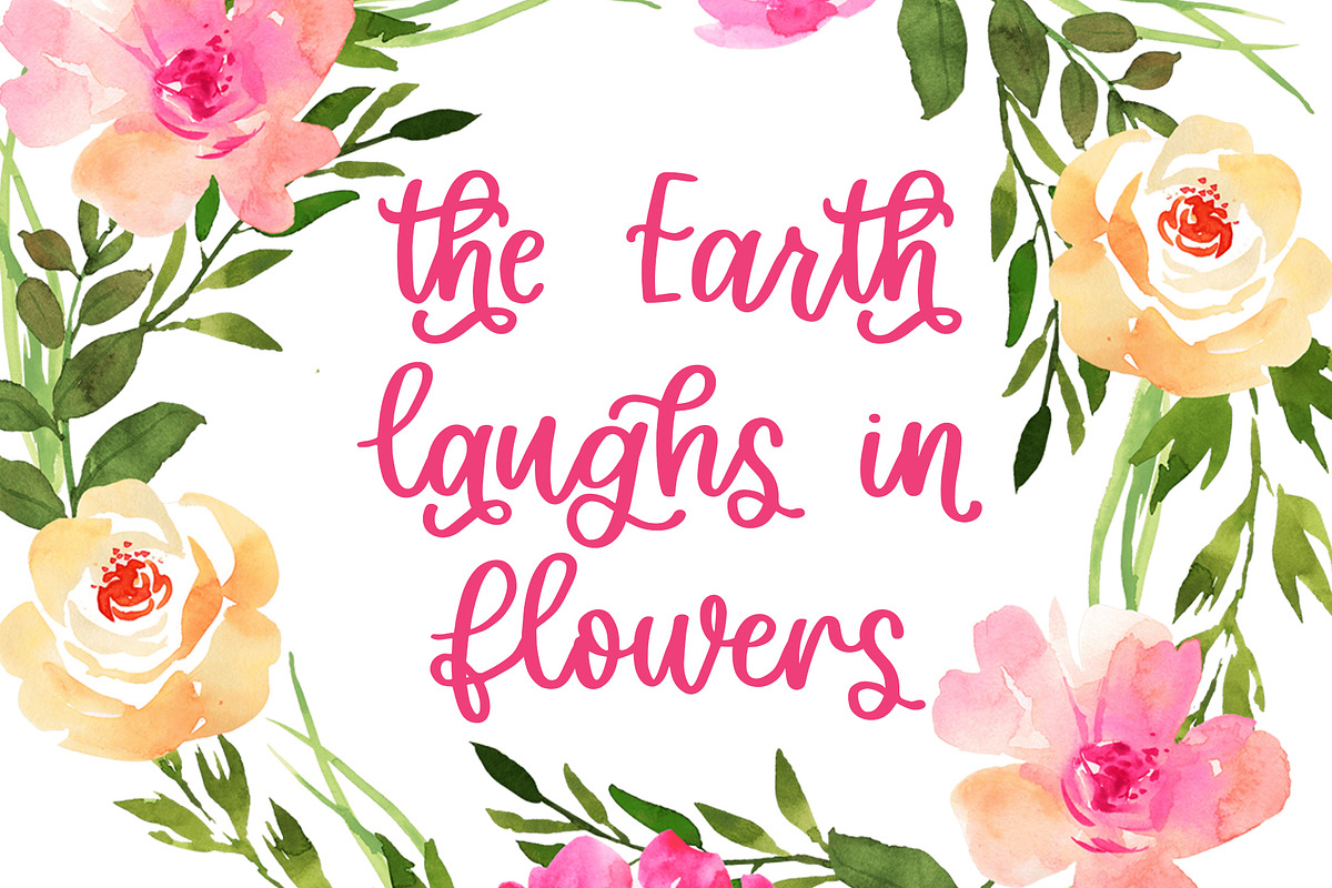 Garden Party, Thick Script Font preview 2